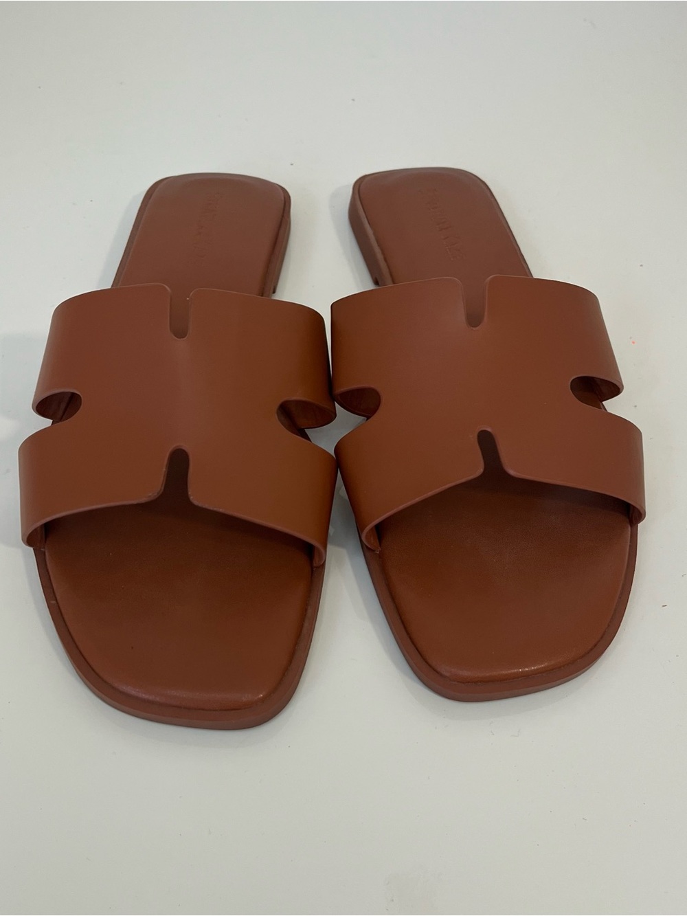 Women's Brown Slide Sandals - Classic Open-Toe Slip-Ons